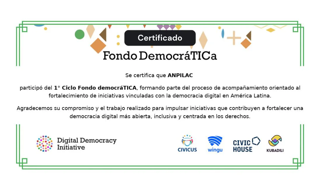 Certificado FONSELP